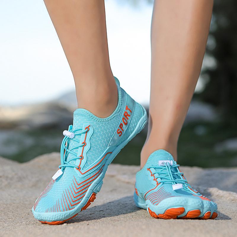 Модные мужские и женские босоножки для воды, пляжная обувь, быстросохнущие дышащие спортивные сандалии, нескользящие сандалии, кроссовки для пары 35-47