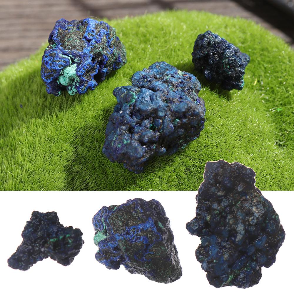 Decoration Reiki Quartz Crystal Mineral Specimen Malachite Geode Healing Stone Natural Azurite Ore