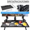 1Set Artist Easel Stability Art Board Clips Adjustable Black DIY Easel Tray Aluminum Alloy