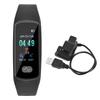 ЭКГ + ФПГ Частота сердечных сокращений Цветной экран Спортивный смарт-браслет Умный браслет наручные часы (черный)