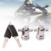 Motorcycle Saddlebag Locks 2 Keys Upgrade Kit Replacement Universal Mounting Hard Saddle Bags
