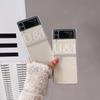 Для Samsung Z Flip 4 Чехол Letter Прозрачный складной чехол для телефона Samsung Z Flip 3 5g Zflip4 Ударопрочный Жесткий Защитный Чехол