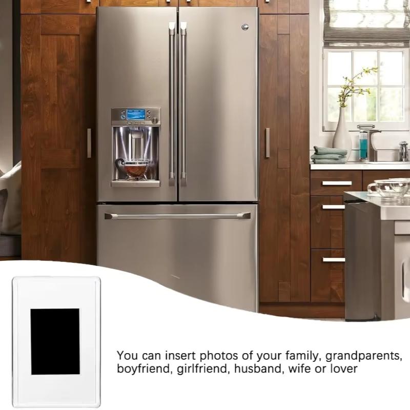 12/20Pcs Blank Photo Frame, Insert Fridge Magnets, Mini Magnetic Refrigerator Photo Picture Frames, 2x3.03 In