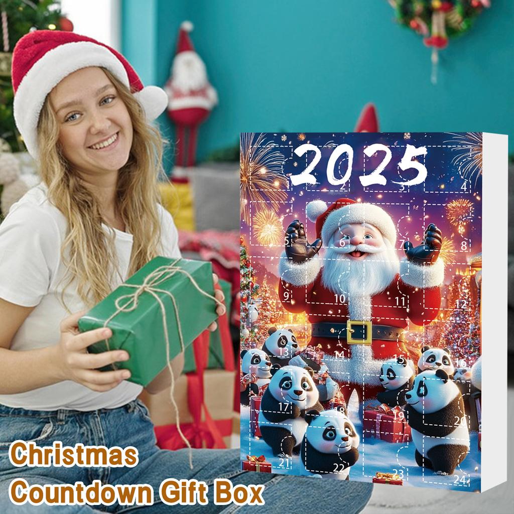 24-дневный рождественский адвент-календарь, календарь обратного отсчета, 2D-подвеска в виде плоского акрилового медведя, подвеска обратного отсчета, милый шарм в виде рождественской елки