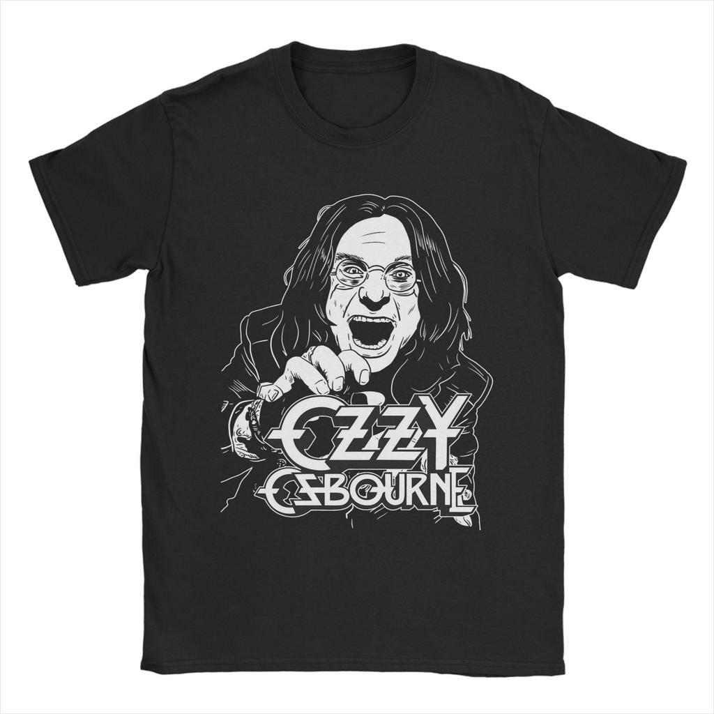 Ozzy Osbourne T-Shirt Men Vintage 100% Cotton Tees Round Neck Short Sleeve T Shirt New Arrival Tops
