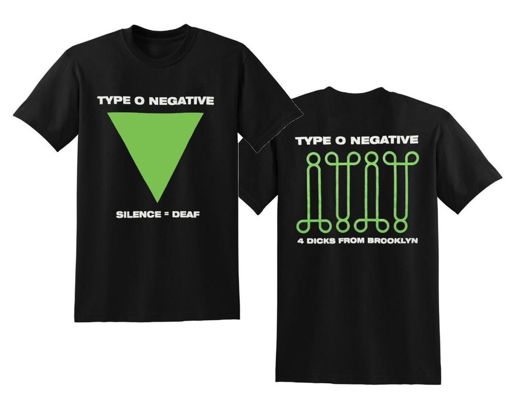 TYPE O NEGATIVE cd lgo 4 DICKS BROOKLYN SILENCE DEAF Ofcl SHIRT MED OOP october