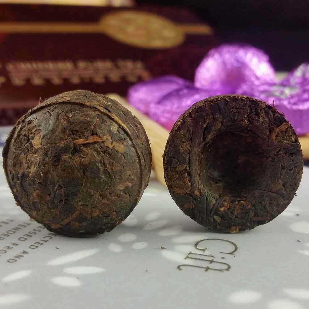 Top Grade Jasmine Mini Tuocha Ripe Puer, Delicate Box Pack Shu Puerh Tea 75g