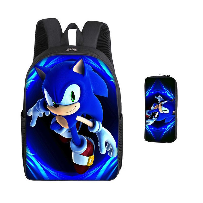 Мультяшный рюкзак с принтом, детская школьная сумка, студенческий пенал