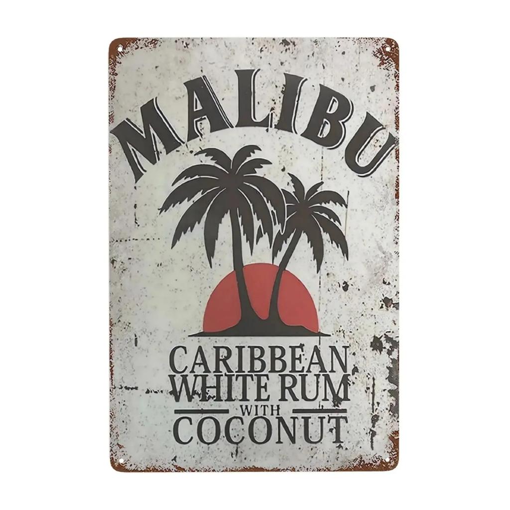 Cold Beer Rhum Vintage Metal Sign Tin Decor Plaque Decor Pub Cafe Brewery Wine Rum Wall Art Posters Metal Signs Decorative Plate