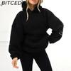 Толстовка с капюшоном BITCED на флисовой подкладке с вышивкой стежком «пуф» из осенне-зимней коллекции модного бренда уличной одежды