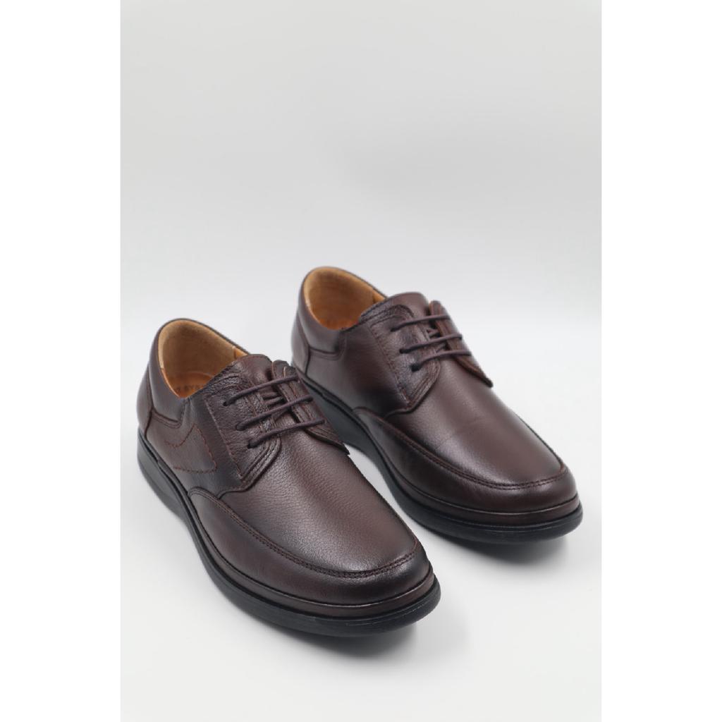 Мужские повседневные туфли для папы из натуральной кожи с ортопедической гелевой подошвой и внутренней внутренней поверхностью