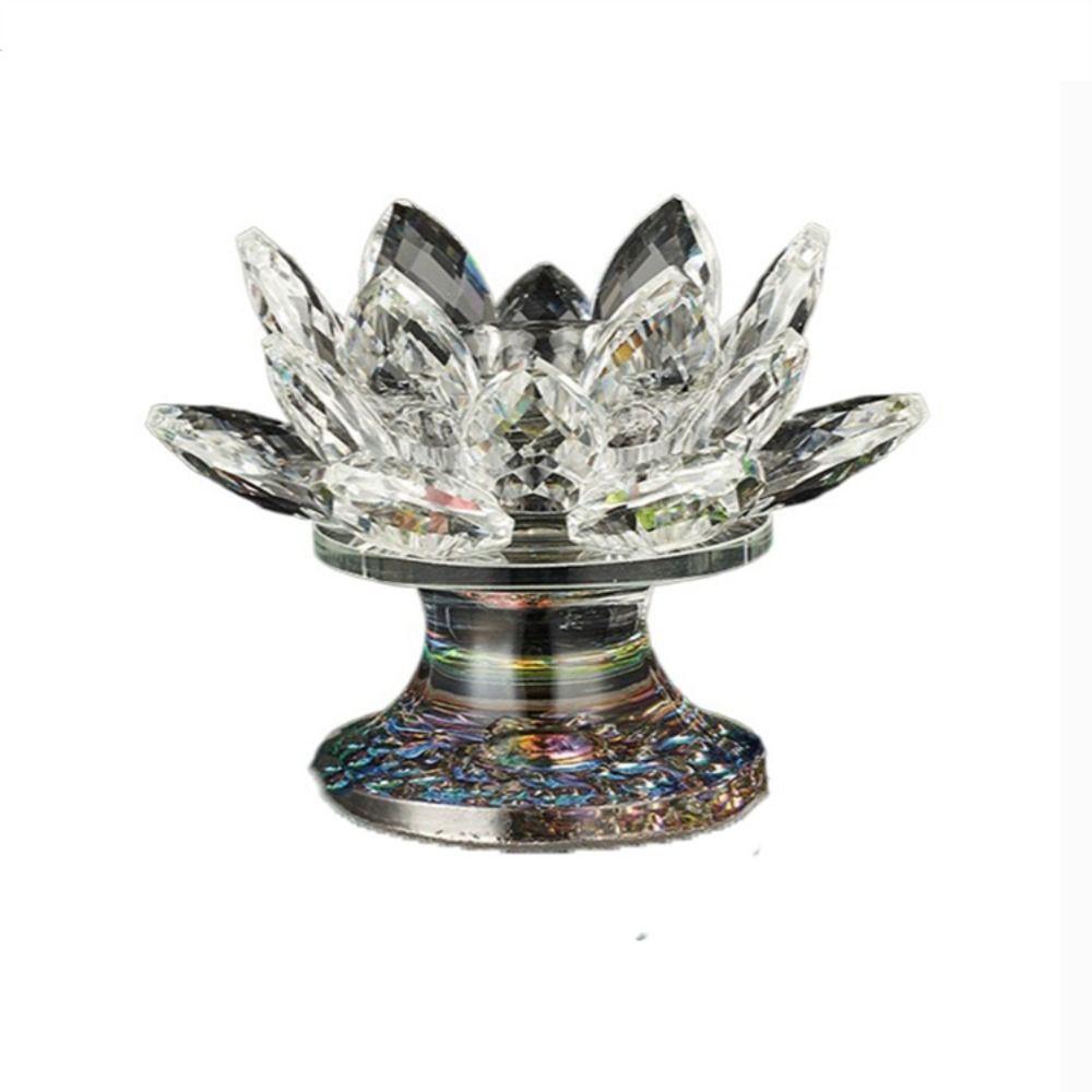 Цветок лотоса Кварцевый кристалл лотоса Многоцветный Чистый лотос Подсвечник Высокие ноги Высокие ноги Статуэтки лотоса