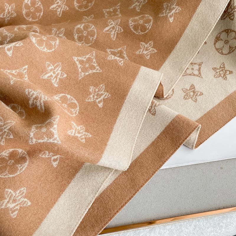 Double-Sided Imitation Cashmere Star Scarf: Women’s Fashionable Autumn/Winter Shawl