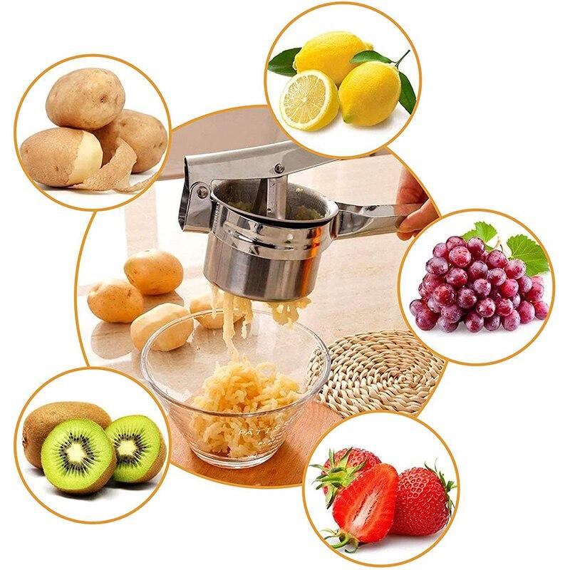 3 в 1 пресс для картофеля из нержавеющей стали, ручная соковыжималка для фруктов и овощей, кухонные инструменты для картофеля