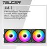 TEUCER JM-1 Корпус для охлаждения ПК Вентилятор ARGB Зеркальный Циклический Световой Эффект Беспроводное Соединение PWM Водяное Охлаждение 360мм Вентилятор CPU Кулера