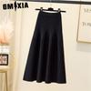 GMXIA Women's Fashion Casual Solid Color Print Summer Spring Skirt