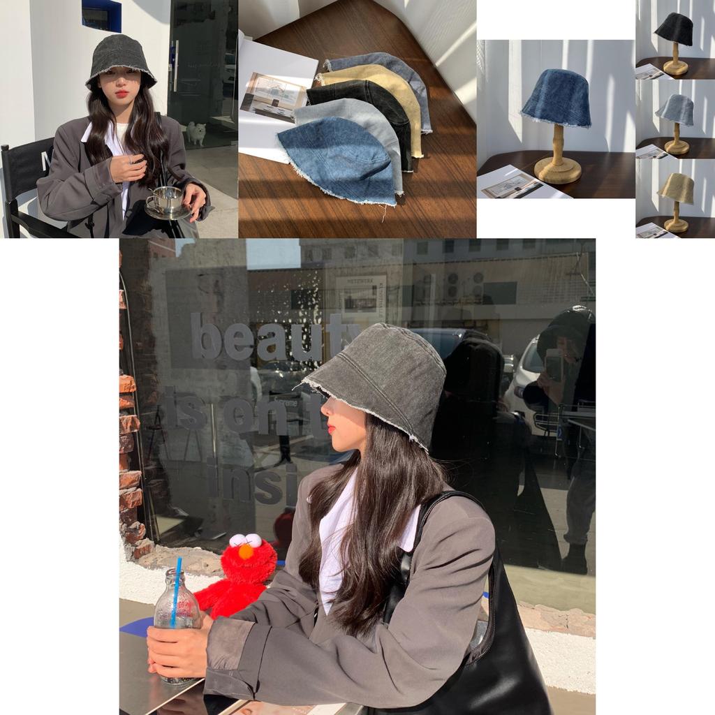 Трендовая джинсовая панама 2021 года для женщин, молодежный стиль, широкие поля, защита от солнца