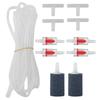 Aquarium Air Pump Accessories Air Pump Fittings Kit with Check Valves Air Stones Water Pipe