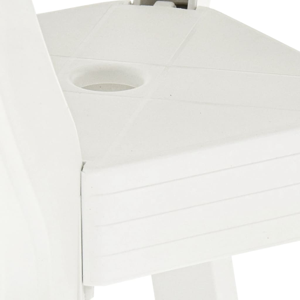 Bistro Table White 70 x 70 x 72 cm Plastic