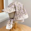 Lace Headscarf Baseball Hat Floral Strappy Bandana Cap Triangle Headscarf Hat  Summer Outing