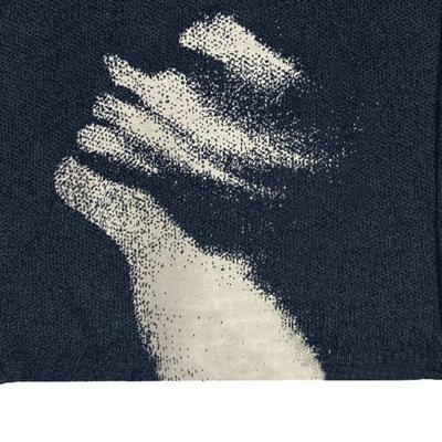 Y2K европейский и американский стиль с круглым вырезом, вязаный теплый свитер, черный уличный свитер для мужчин и женщин, осень и зима