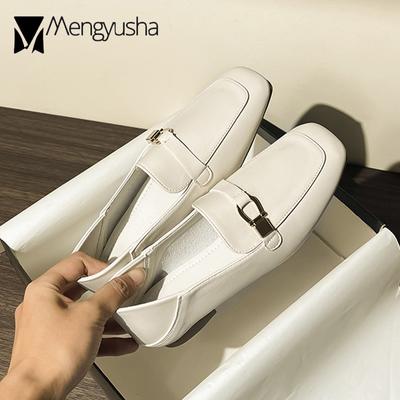 Модные брендовые повседневные туфли на плоской подошве для женщин, двусторонняя одежда, лоферы с квадратным носком, женские универсальные мокасины, оксфорды для девочек, женские кроссовки