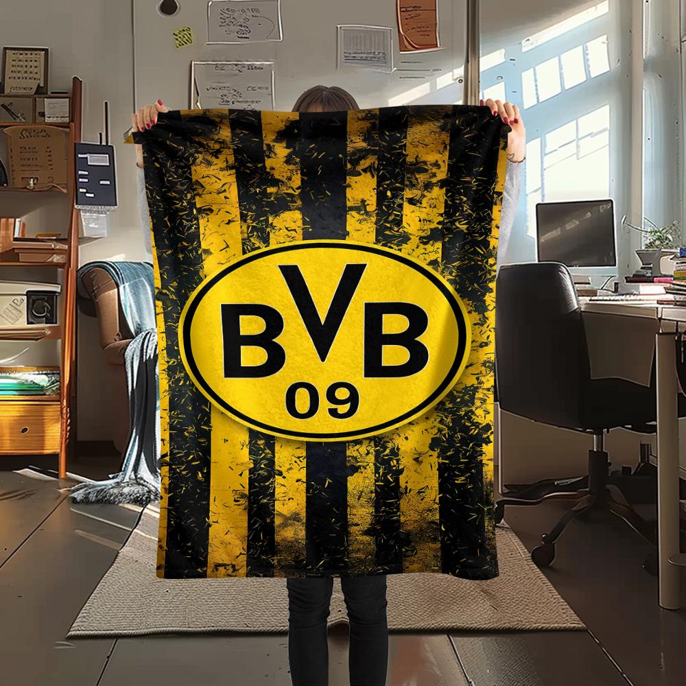 1PC BVB Print Flannel Blanket, High quality All Seasons, Home Decor, Warmth and Comfort, Perfect for Christmas Gifts