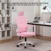 Sevencomfort-Chaise d'apprentissage ergonomique avec dossier adaptatif-réglable en hauteur-Chargé 200KG-Rose