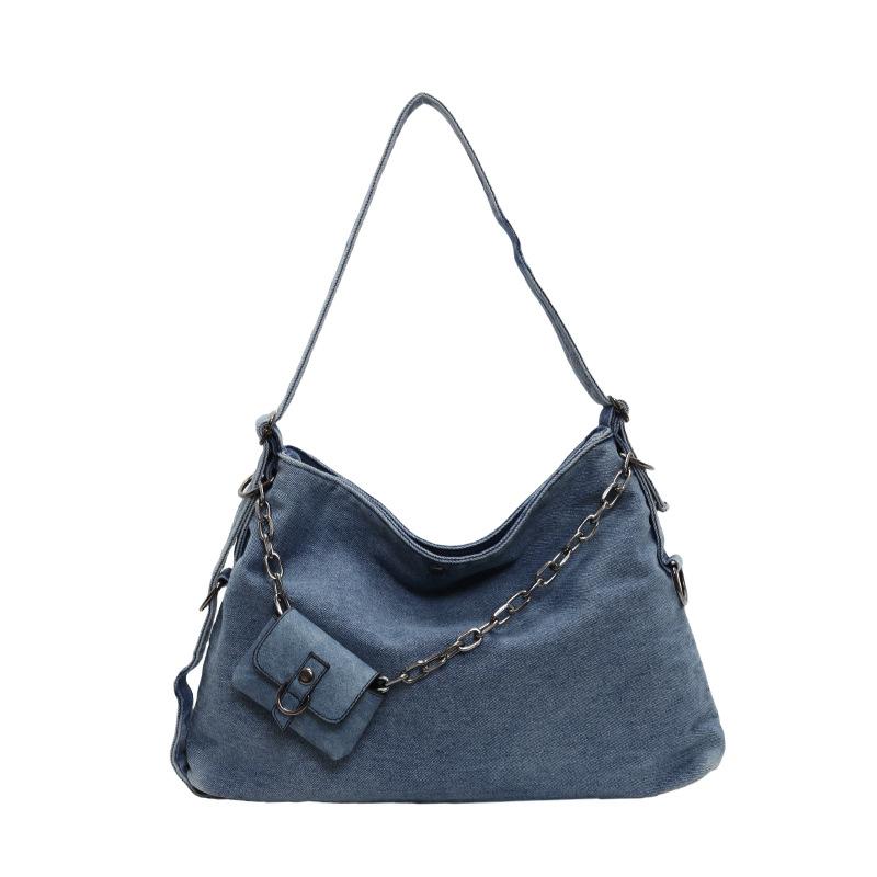 Armpit Bag Women Casual Large Capacity Denim Tote 2025 New Hundred Commuter Crossbody Bag