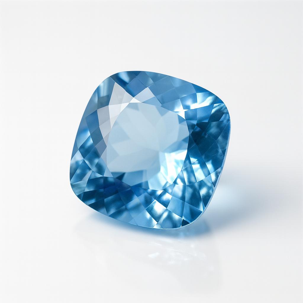 Natural Blue Sapphire Loose Gemstone 7 ct Ceylon Square Cushion Cut September Birthday Birthstone