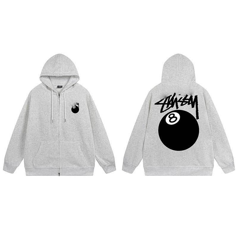 Unisex Heavyweight Cotton Classic Cardigan Hoodie Jacket