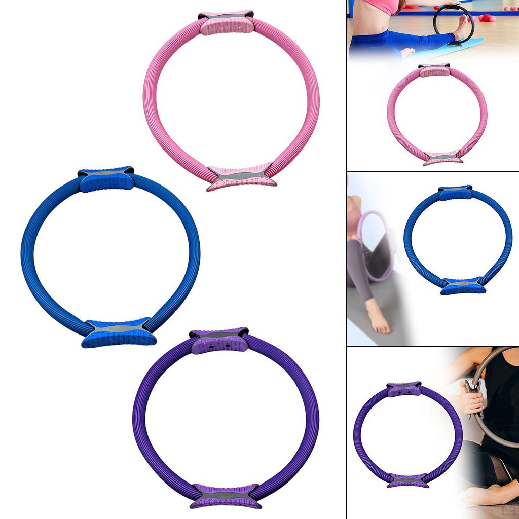 Pilates Fitness Ring Core Training Non Slip Ergonomic Device Double Handles Equipment Exercise