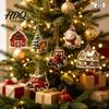 Коллекции ornaments для holiday home Фермерский Рождественский Адвент-календарь 24 шт. Акриловый 2D Набор с Рустикальным