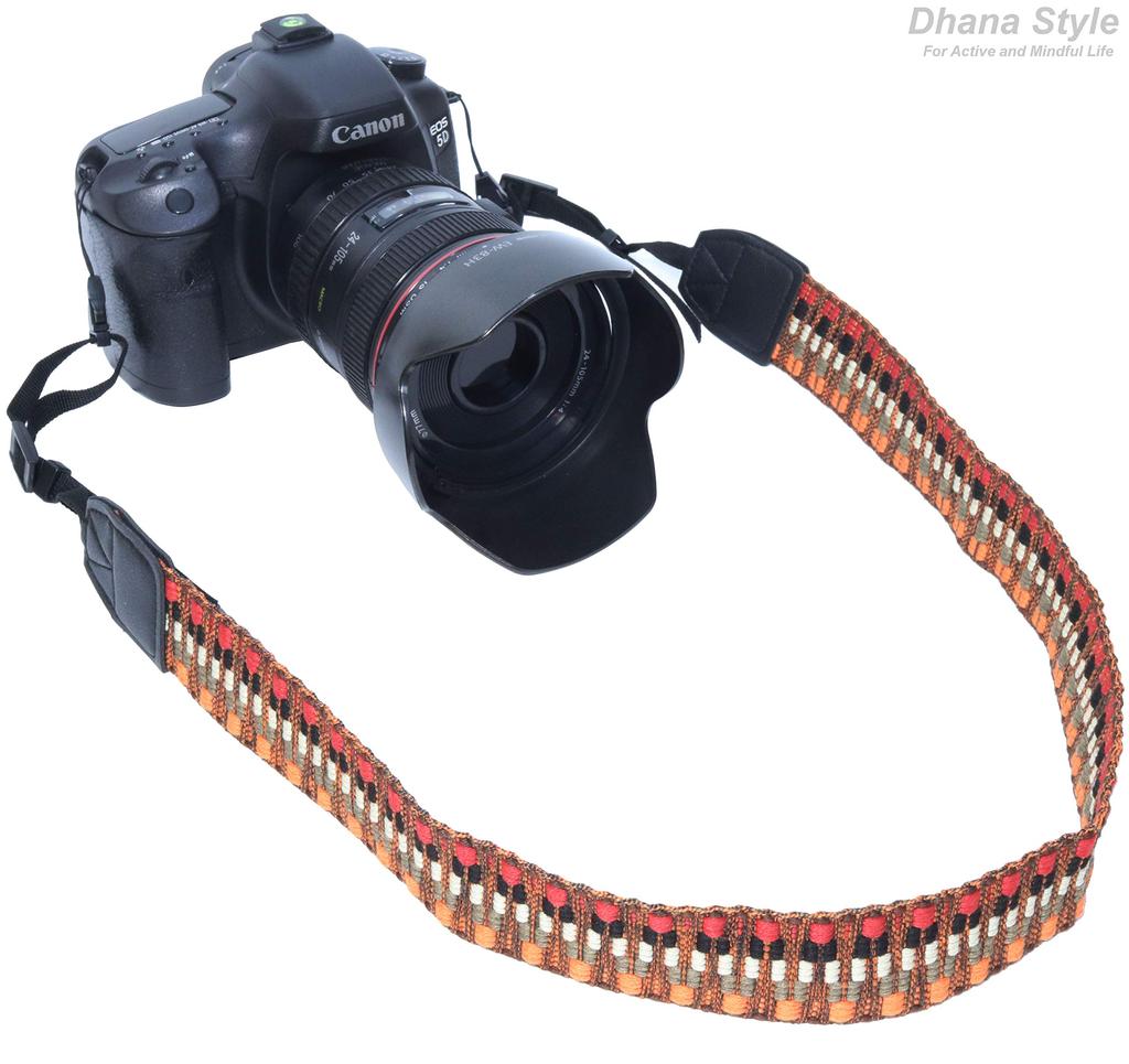 Ремень для камеры, шейный ремень, наплечный ремень, компактная цифровая зеркальная камера, винтажный стиль в стиле бохо, тип NS-CV (ETH-RED)