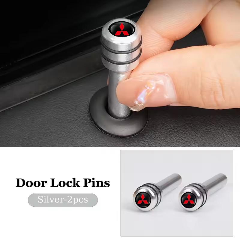 2/4pcs Aluminum Alloy Car Door Lock Pin Styling for Mitsubishi Mirage Lancer 9 10 ASX L200 Colt Pajero Outlander Eclipse UG2