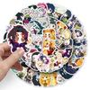 Beautiful Demon Slayer 50 Pcs Chibi Style Stickers Cute Kawaii Anime Cartoon Decals For Guitar Stationery Journal DIY Decor For Anime Fans