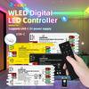 Сделай сам ESP8266 ESP32 WLED LED контроллер Встроенный микрофон Динамический режим UART Type-C Загрузка Управление приложением Голосовое RF2.4G Пульт WLED