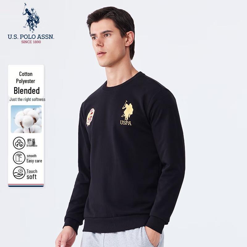 U.S. Polo Assn. Мужской свитшот с круглым вырезом и длинными рукавами