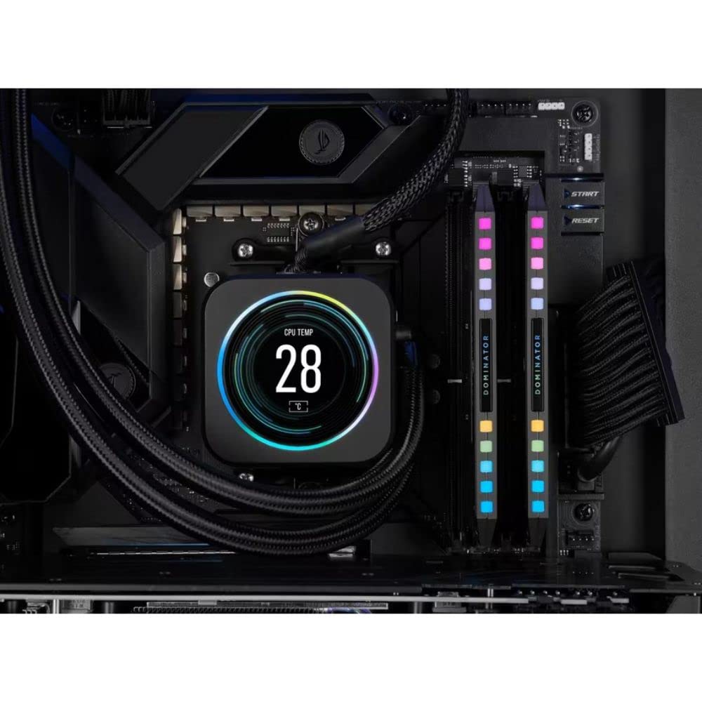 Память для настольного ПК CORSAIR DOMINATOR PLATINUM RGB DDR5 серии Intel XMP 64 ГБ черного цвета x CMT64GX5M2B6000Z40 DDR5-6000 МГц (ПК5-48000) [32ГБ 2]