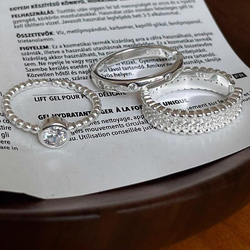 Кольцо Медь Уникальный Набор Для Женщин Стильное Регулируемое 2023 Геометрическая Мода Палец