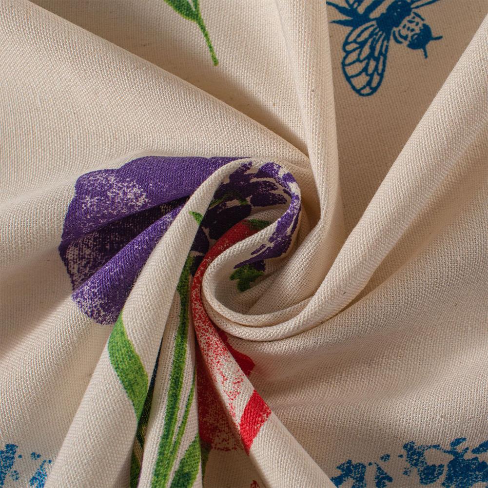 2024 Тюльпан Печатный Короткие Шторы 3 Размера Пыленепроницаемый Неприхотливый Для Кожи Хлопок Льняной Шторы Винный Шкаф Шторы