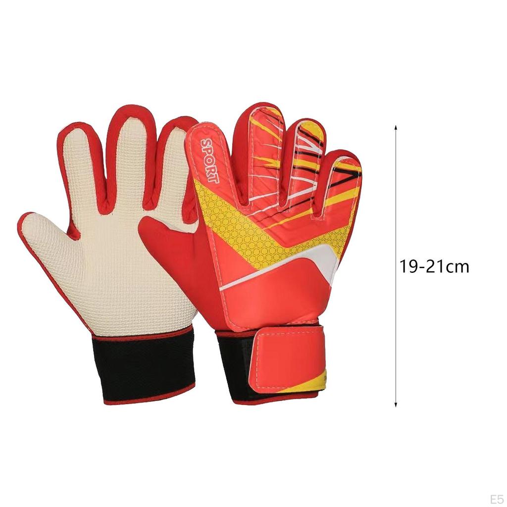 Adult Football Goalkeeper Gloves for Beginner Sports Supplies Gift Anti Slip Durable Finger