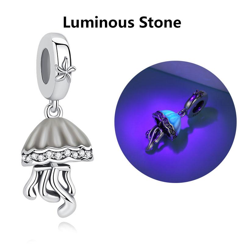 Оригинальный шарм-подвеска из стерлингового серебра 925 пробы, медь, любовь, лапа собаки, кошки, панда, светлячок, шармы-подвески, подходят для браслетов, ожерелий, женский, циркон