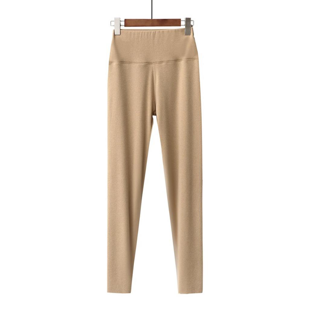 Женские осенне-зимние немецкие бархатные облегающие теплые леггинсы с высокой талией и завязками