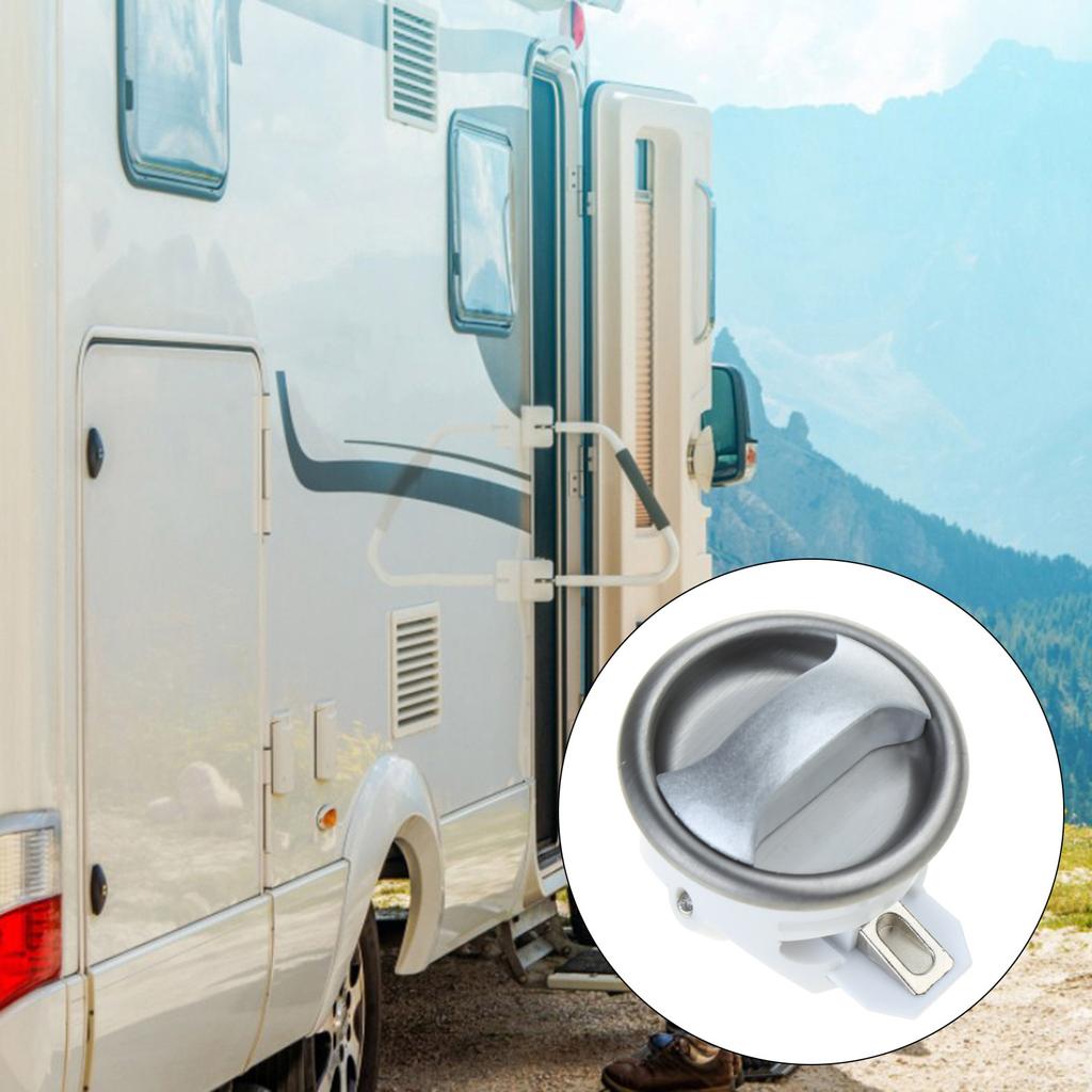 Industrial Grade Round Lock Cabinet Door Catch Keyless Cupboard Lock Easy Installation for Motorhome Camper Caravan