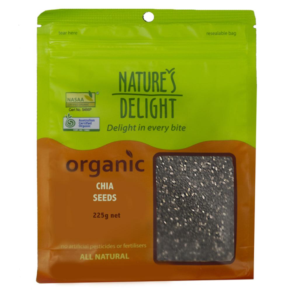 Natures Delight Organic Chia Seeds 225g