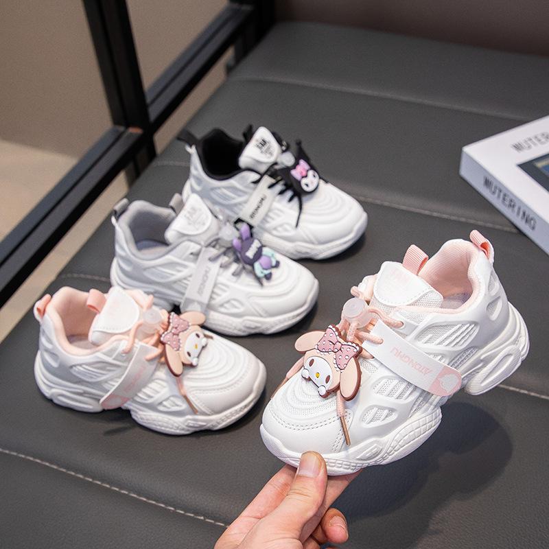 Girls' Sports Shoes, Lightweight Running Shoes, Soft Soles, New Autumn Children's Dad Shoes, Mesh Boys' Casual Shoes