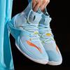 Li Ning Блокада Амортизация Скользкие Устойчивые к истиранию Высокие Баскетбольные кроссовки Мужские Синие ABAP057-3