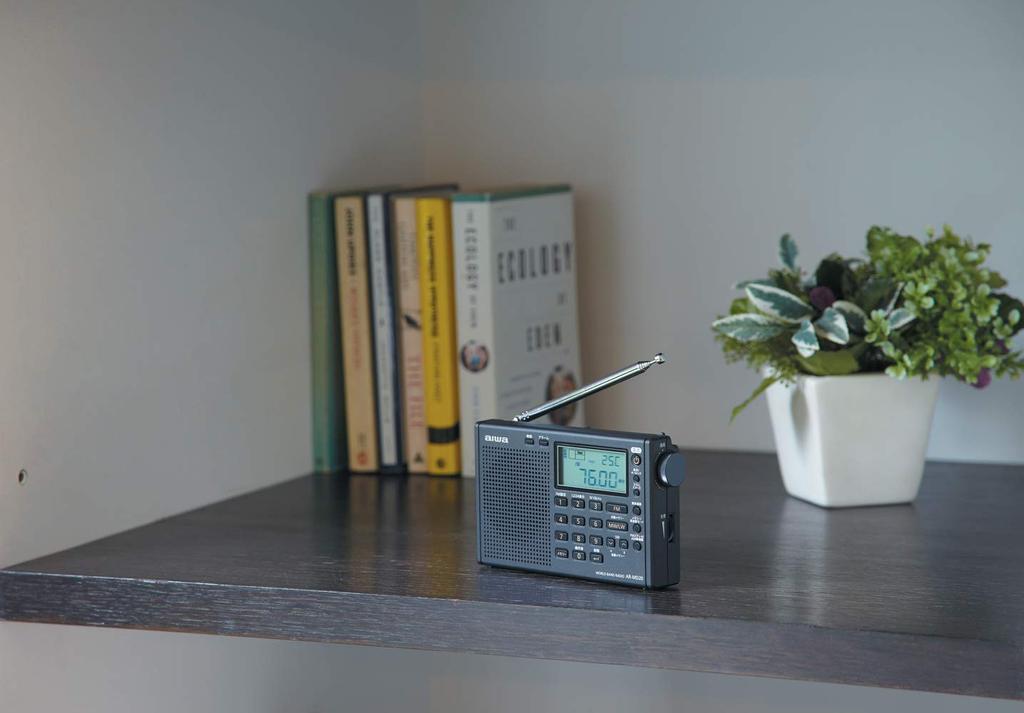 Aiwa World Band Radio Pearl Black