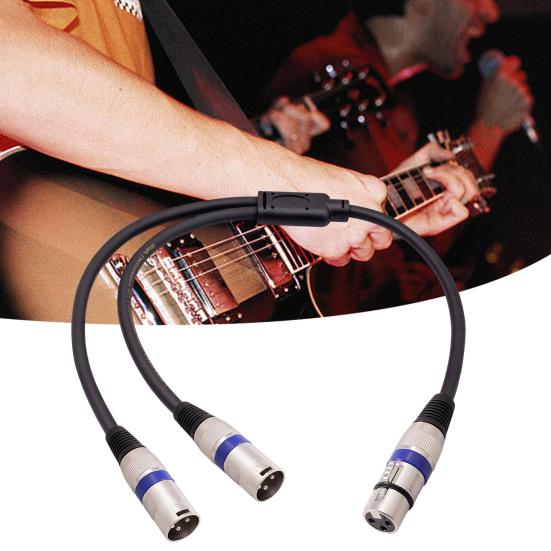 Кабель XLR Y-разветвитель XLR «папа» на двойной XLR «мама» Y-разветвитель 3-контактный балансный микрофонный кабель для микрофонов Микшеры Усилители мощности